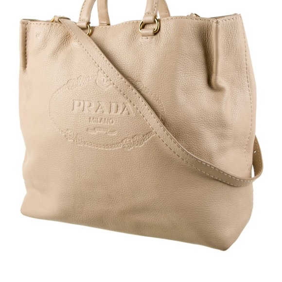 Prada Embossed Logo Tote - Picture 4 of 8